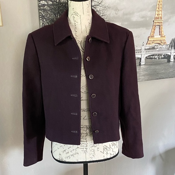 Pendleton Jackets & Blazers - 5/$25 Pendleton crop jacket purple virgin wool